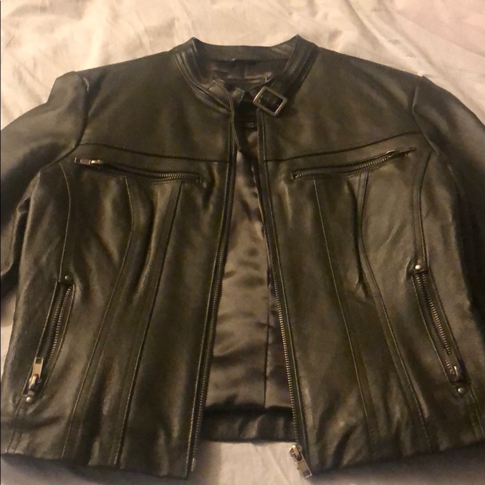 Beautiful short leather jacket
